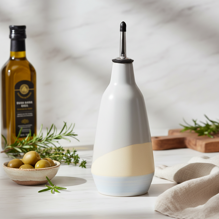 Ceramic Olive Oil Dispenser Bottle - 400ml