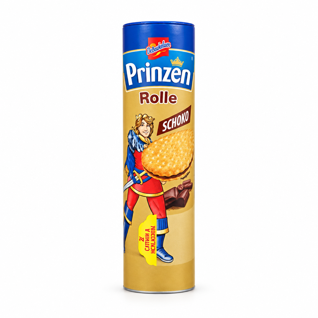 De Beukelaer Prinzen Rolle cocoa cream sandwich cookies in a 400 g tube