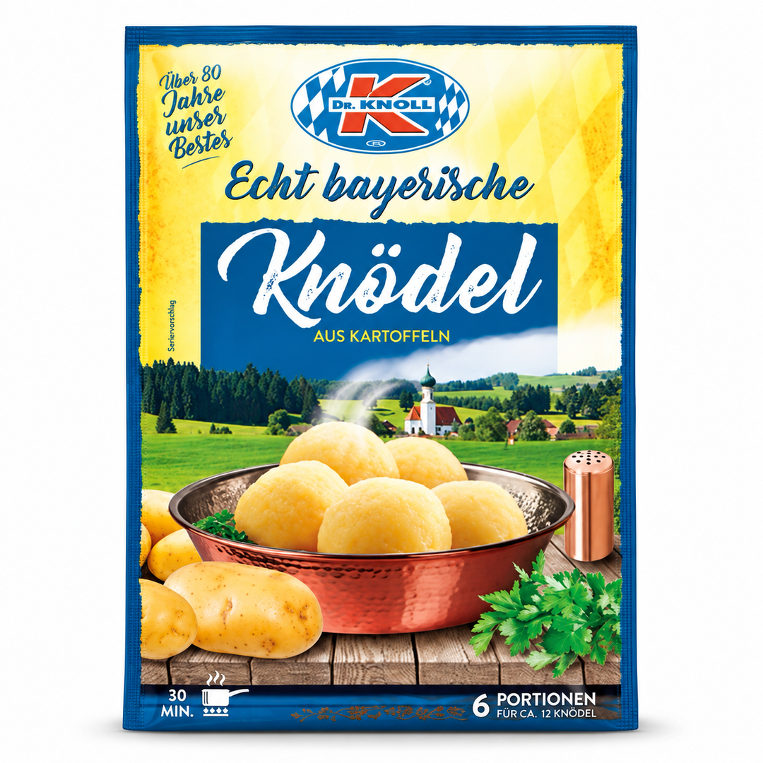 Dr. Knoll Traditional Bavarian Potato Dumpling Mix box, front view