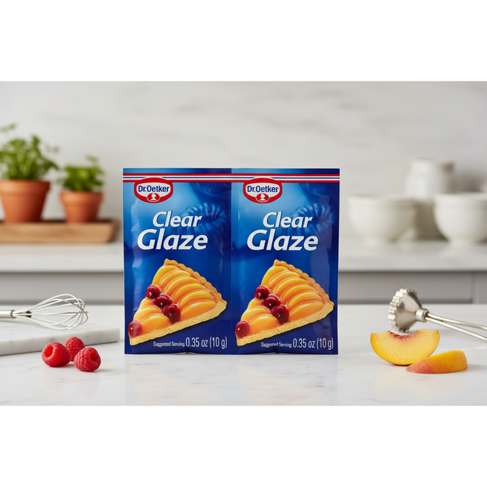 Dr. Oetker Clear Cake Glaze - 2 Pouch Pack