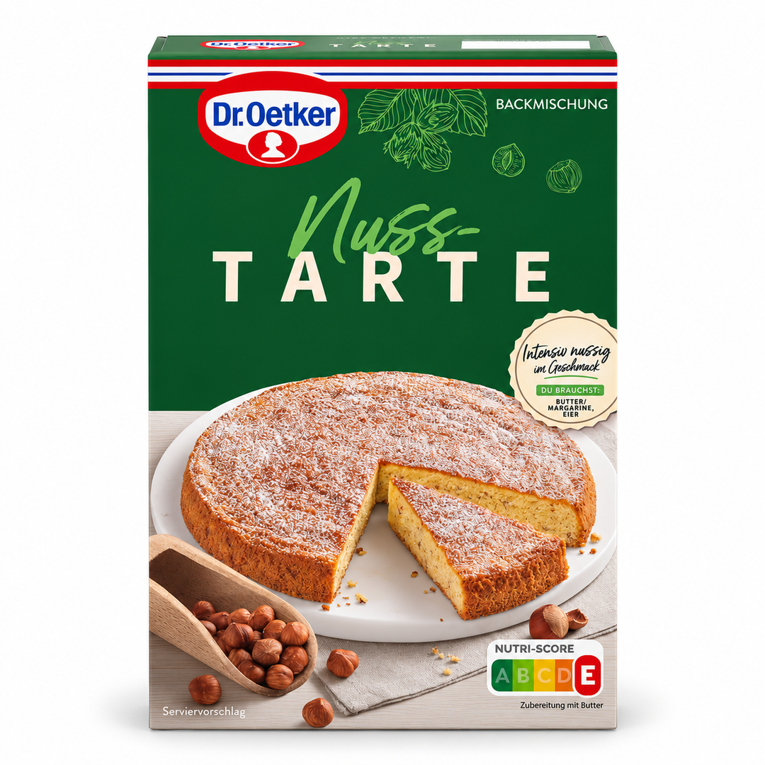 Dr. Oetker Nuss-Tarte 380 g nut tart mix box