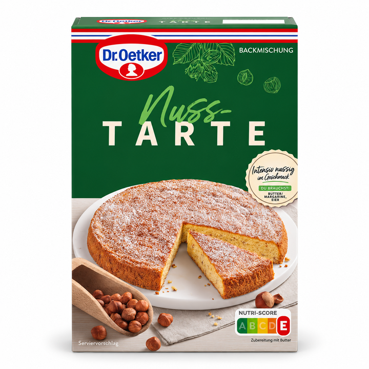 Dr. Oetker Nuss-Tarte 380 g nut tart mix box