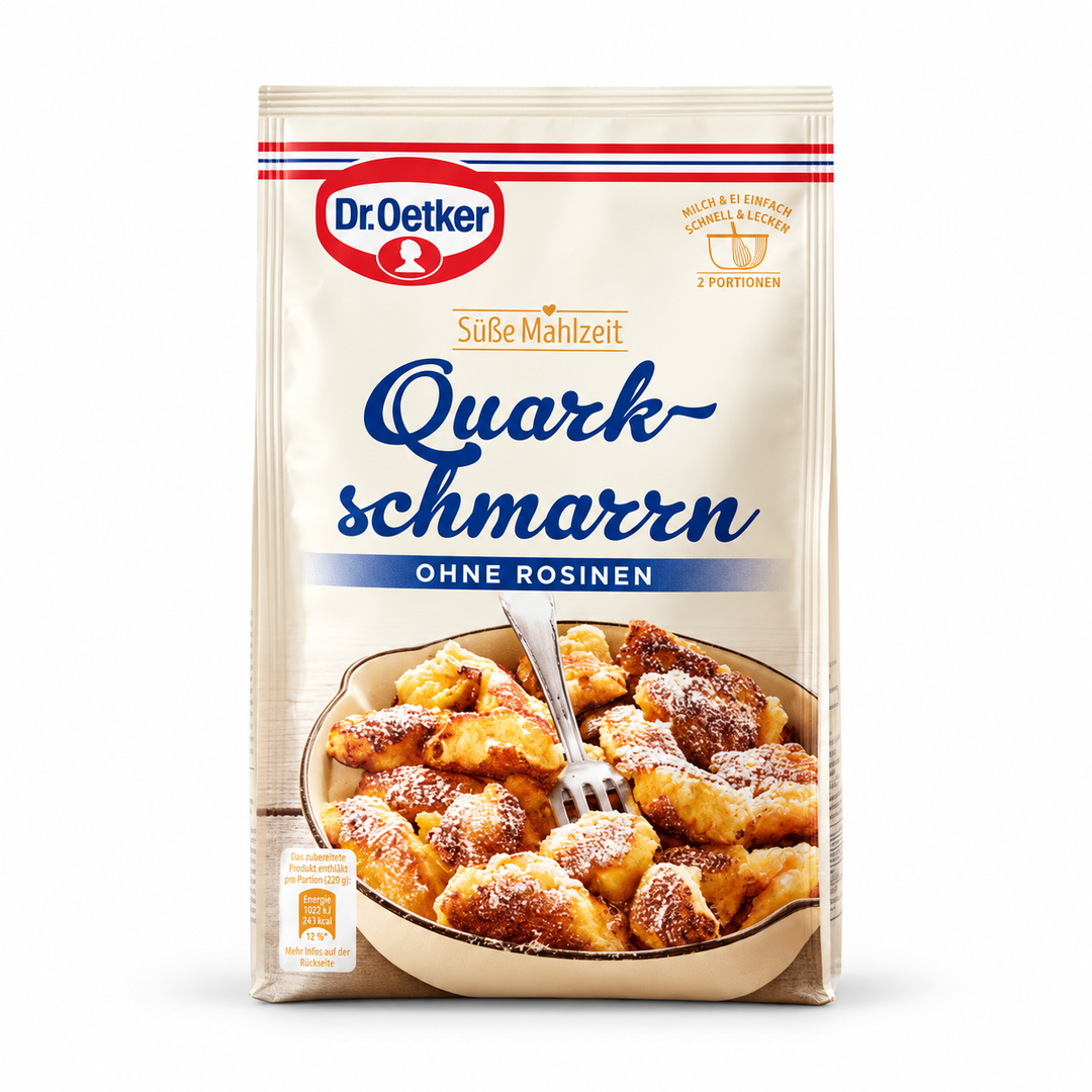 Dr. Oetker Quark-Schmarrn pancake mix, 114 g packet