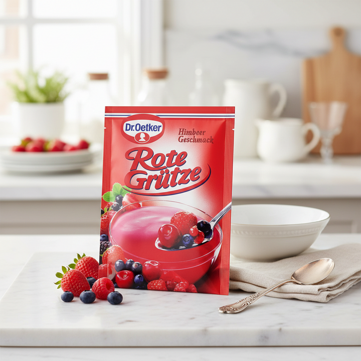 Dr. Oetker Raspberry Rote Grutze - 3 Pouch Pack