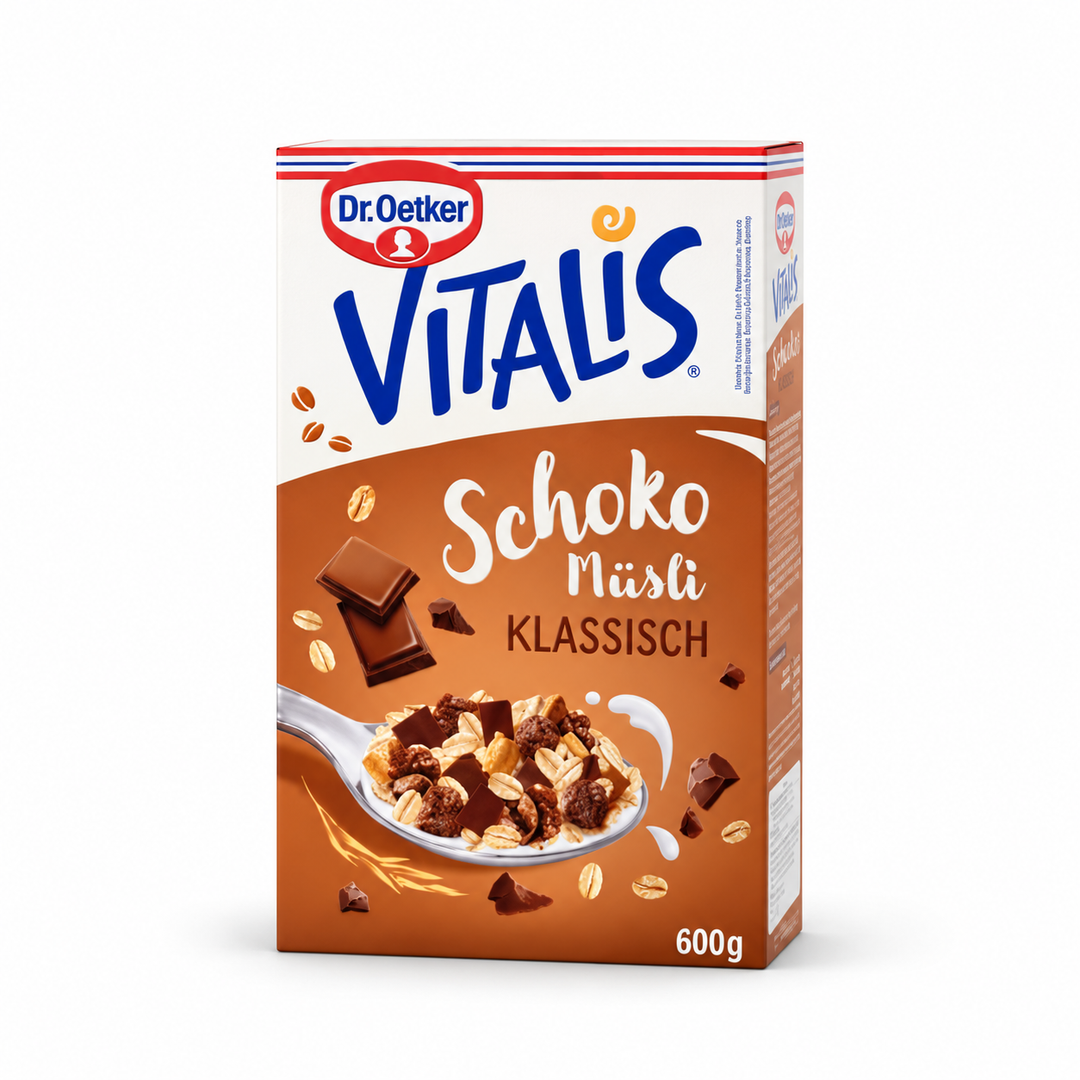 Dr. Oetker Vitalis Classic Chocolate Müsli 600 g box