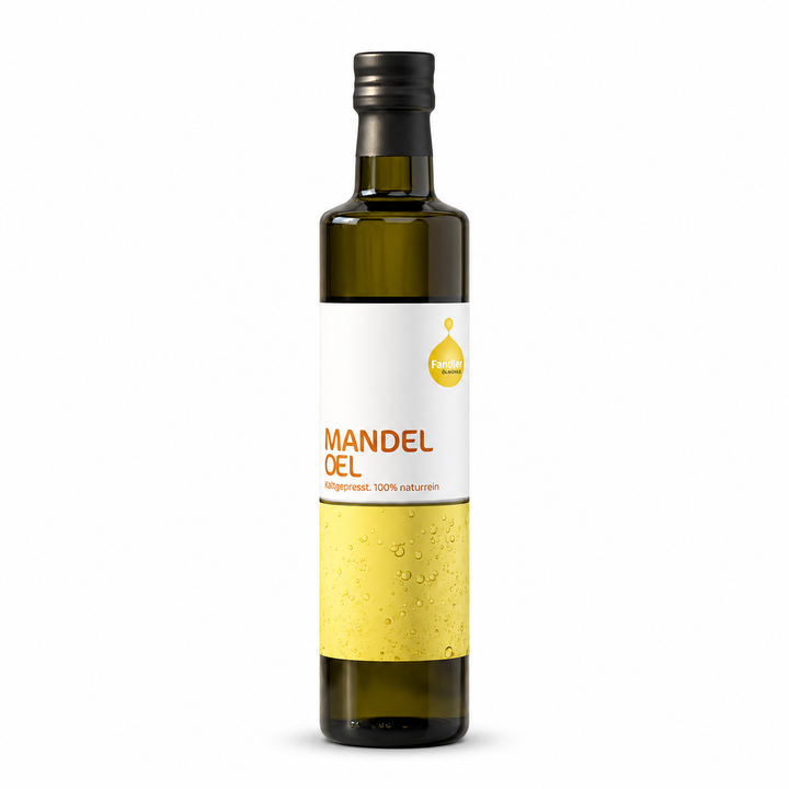 Fandler almond oil 250 ml bottle, front view