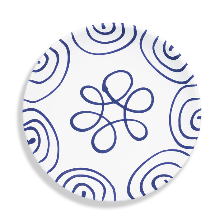 Gmundner Keramik Navy Blue Flamed Dessert Plate, 20 cm — official product photo