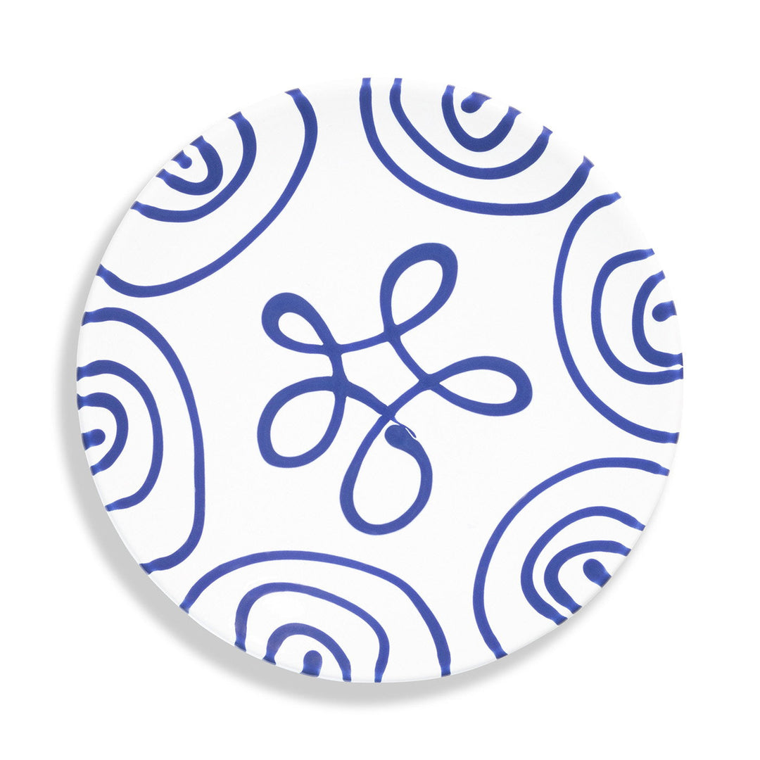 Gmundner Keramik Navy Blue Flamed Saucer, 15 cm — official product photo