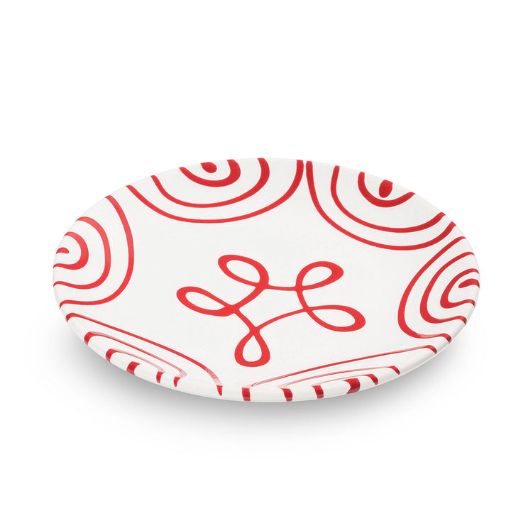 Gmundner Keramik Red Flamed Saucer, 15 cm — official product photo