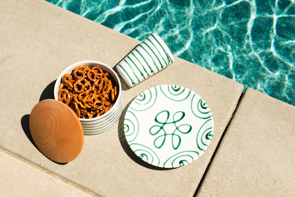 Green Flamed collection styling; other pieces and accessories sold separately