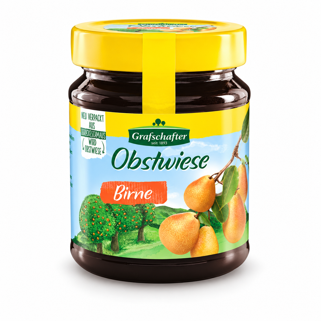 Grafschafter Birne pear butter jar, front view