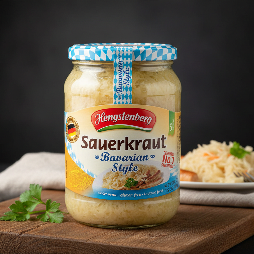 Hengstenberg Bavarian Wine Sauerkraut in Jar