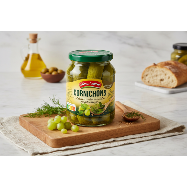 Hengstenberg Cornichons with Mild Balsamic Vinegar