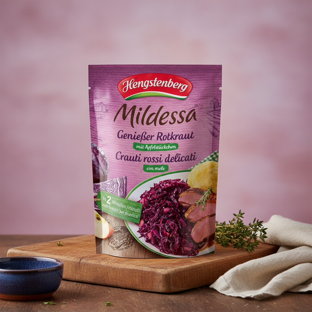Hengstenberg Mildessa Red Cabbage & Apple in Pouch