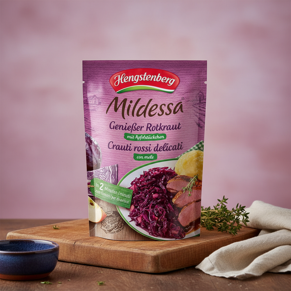 Hengstenberg Mildessa Red Cabbage & Apple in Pouch