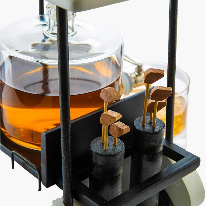 Golf Cart Whiskey Decanter & Glasses