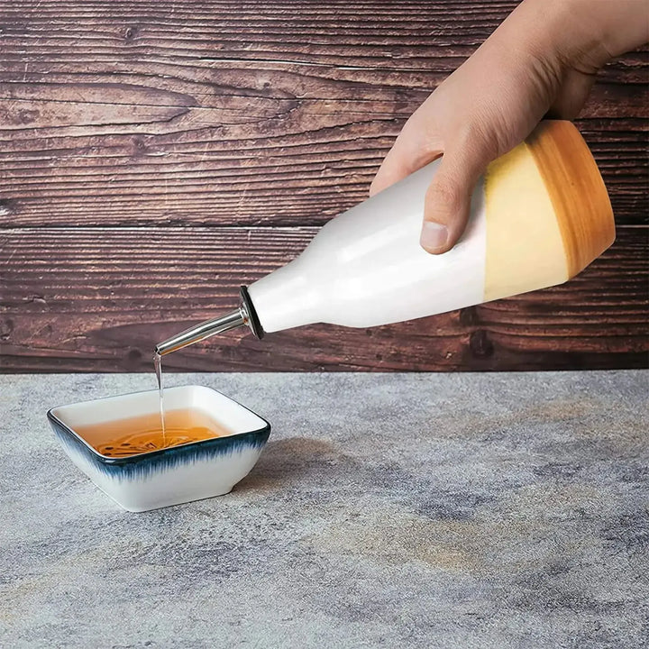 Ceramic Olive Oil Dispenser Bottle - 400ml