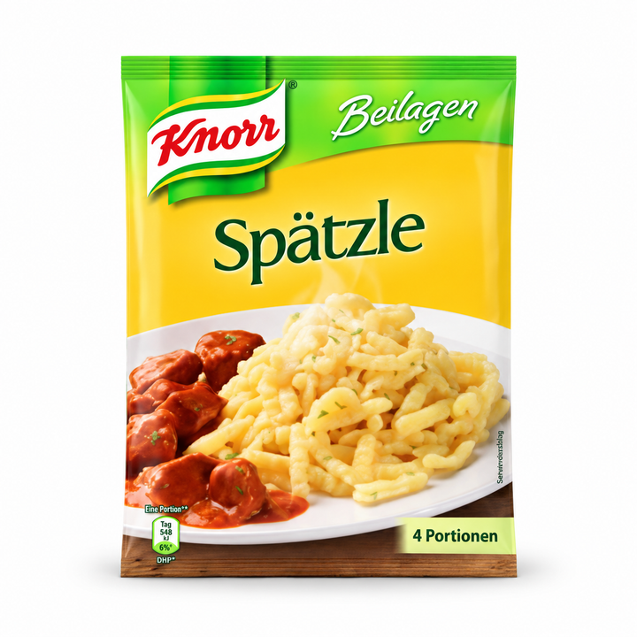 Knorr Beilagen Spätzle 200 g packet, front view