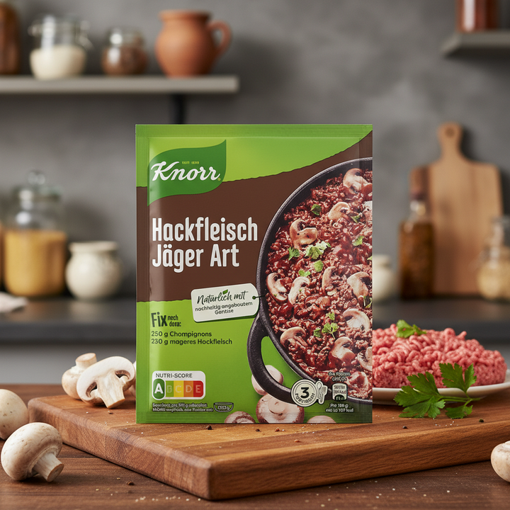 Knorr Hackfleisch Jäger Art