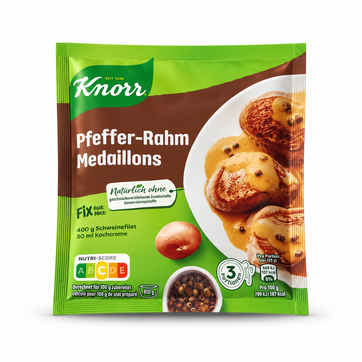 Knorr Fix Pfeffer-Rahm Medaillons 35 g seasoning packet