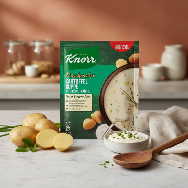 Knorr Kartoffel (Potato) Soup with Crème Fraîche