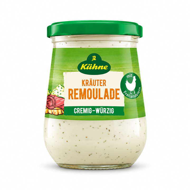 Kühne Kräuter Remoulade 250 ml jar, front view