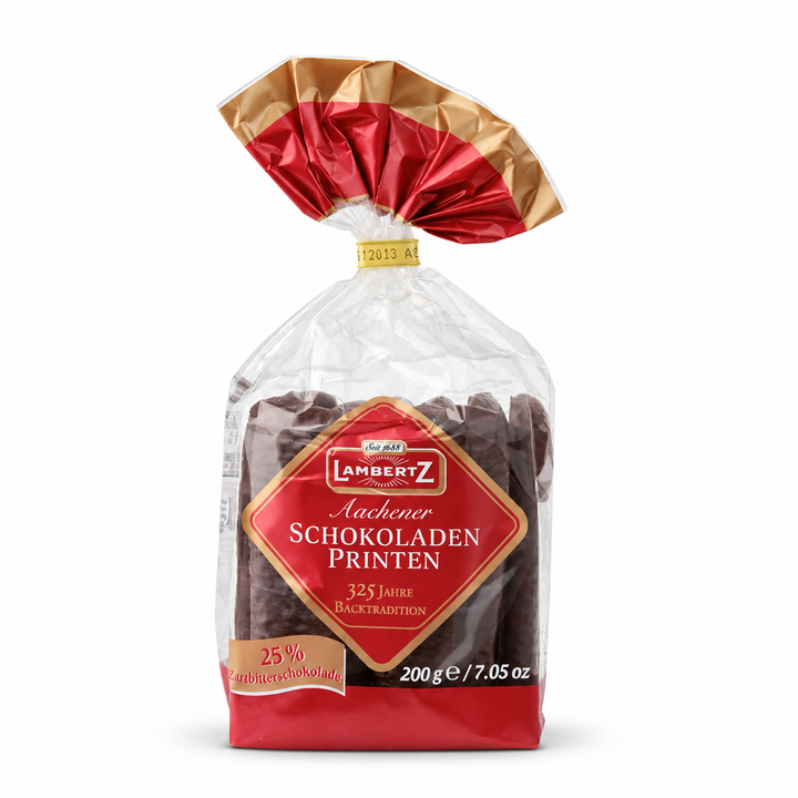 Lambertz Aachener Schokoladen-Printen 200 g bag on a white background