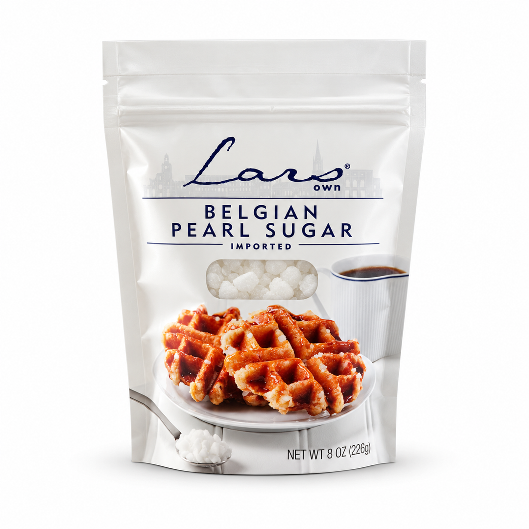 Lars Own Belgian Pearl Sugar, 8 oz resealable pouch front
