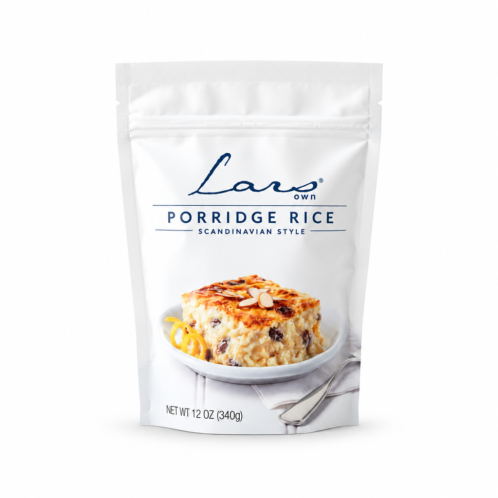 Lars Own Scandinavian Style Porridge Rice, 340 g pouch, front view
