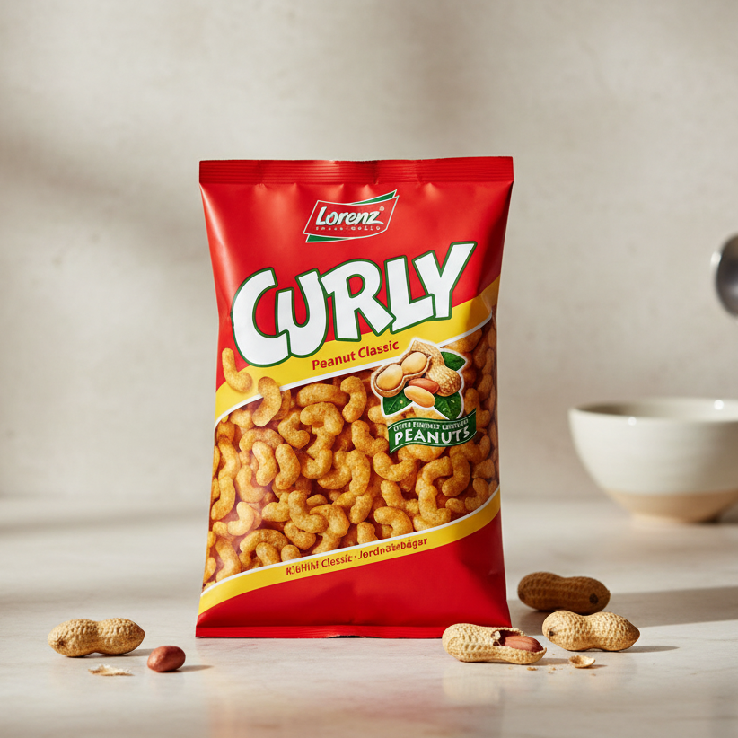 Lorenz Curly Peanut Flavored Puffed Corn