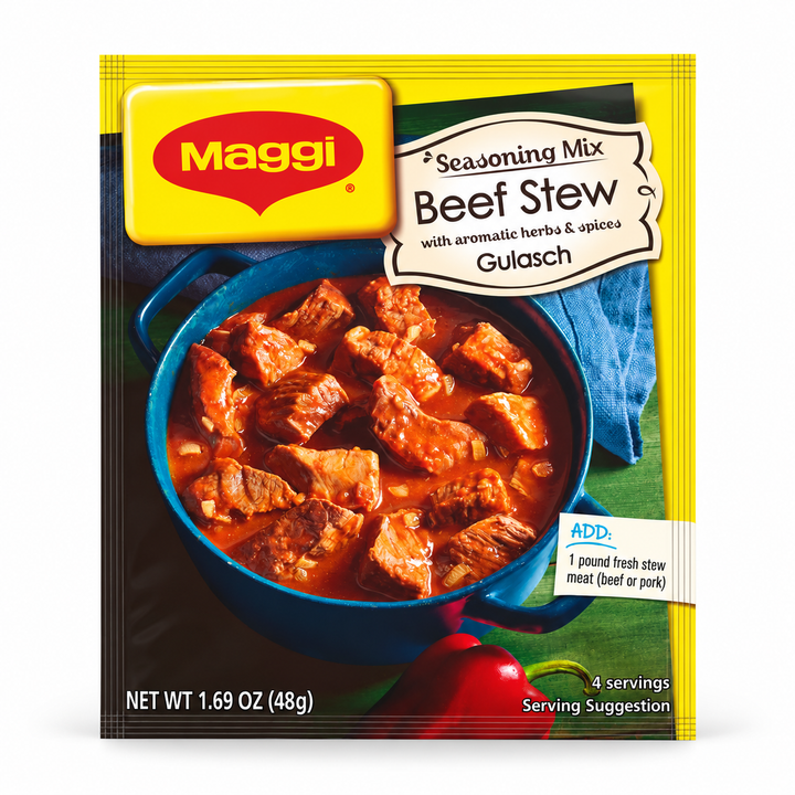 Maggi Fix Gulasch beef stew seasoning mix, 48 g pouch front