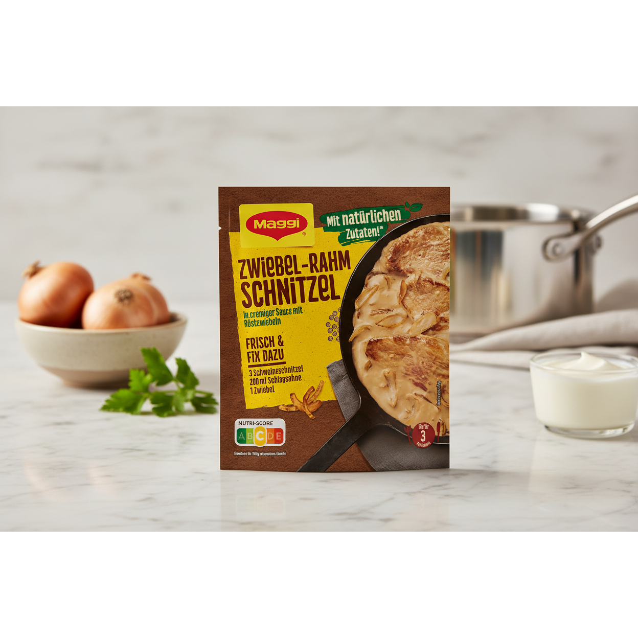 Maggi Zwiebel - Rahm Schnitzel