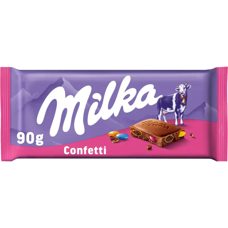 Milka Confetti Chocolate Bar - 90g