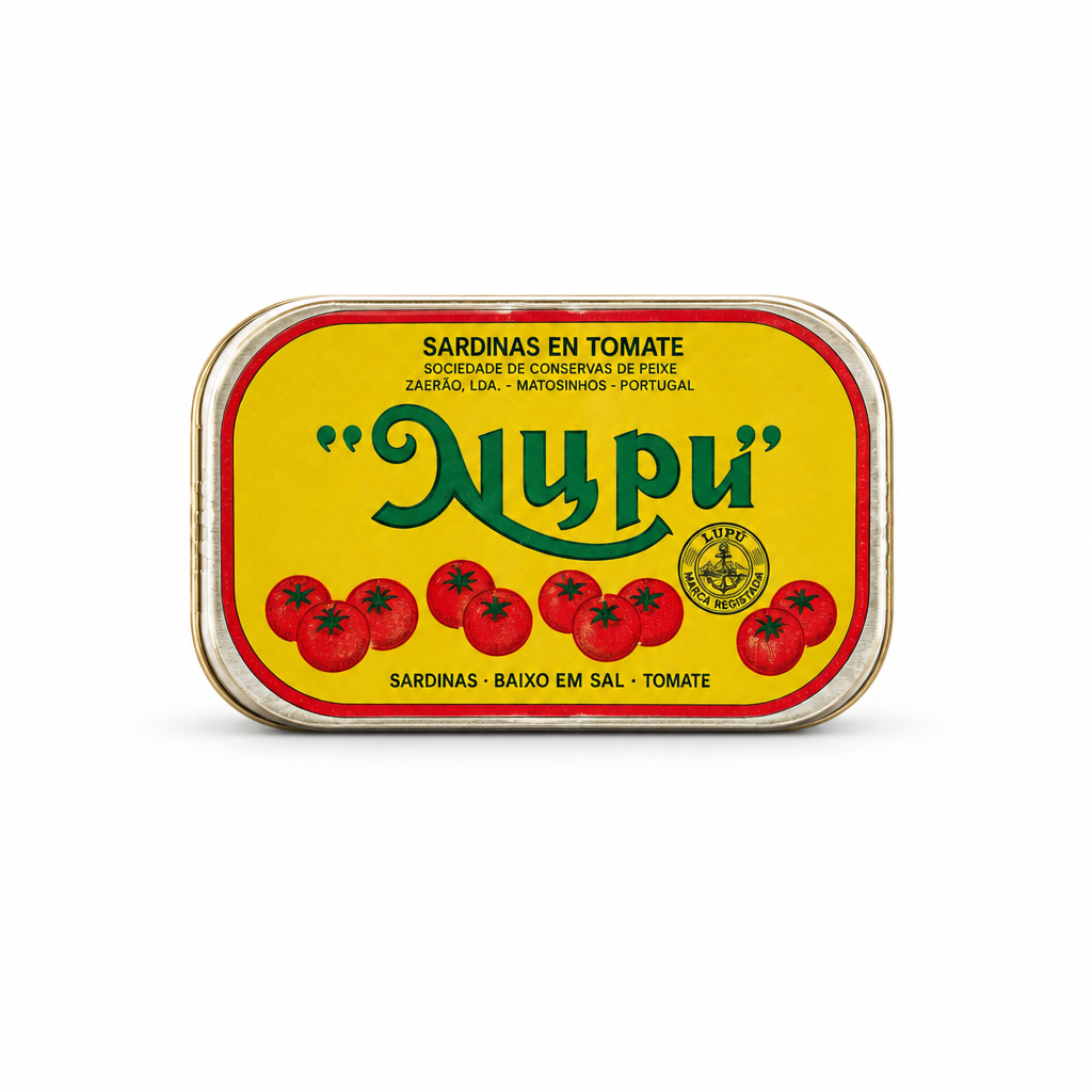 Nuri Sardines in Tomato Sauce 125 g tin, front view