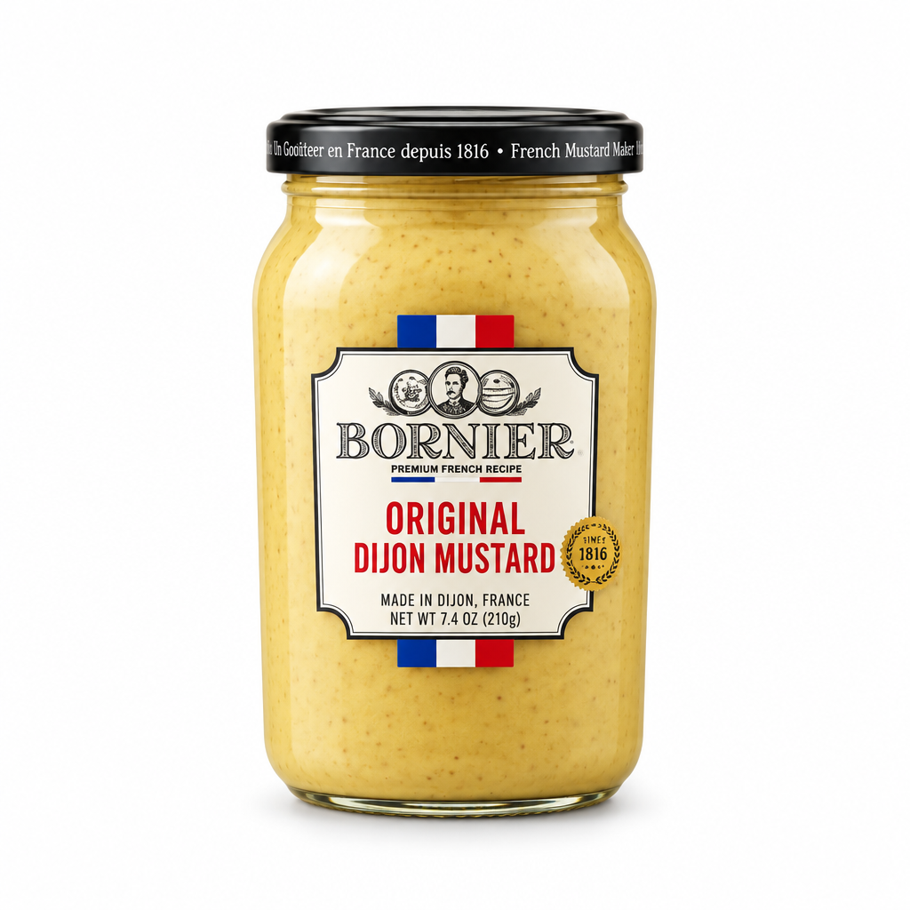 Bornier Original Dijon Mustard 210 g jar, front view