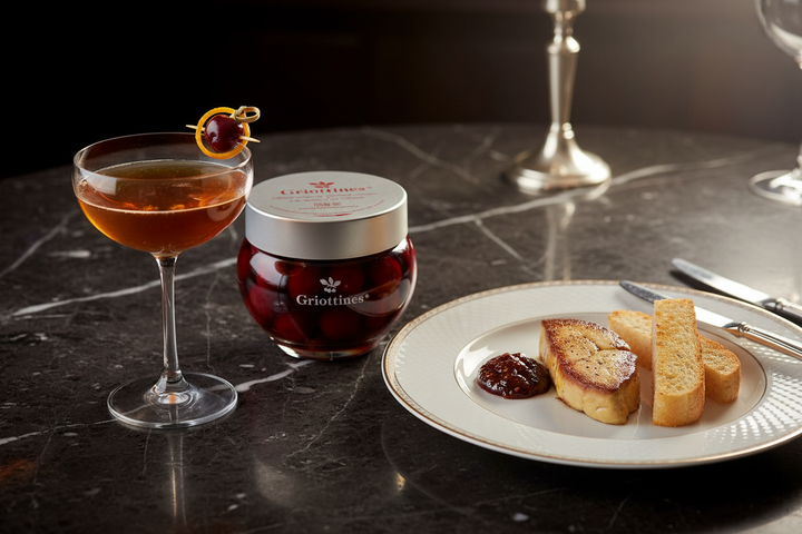 Peureux Griottines Cherries in Liqueur in Glass Jar