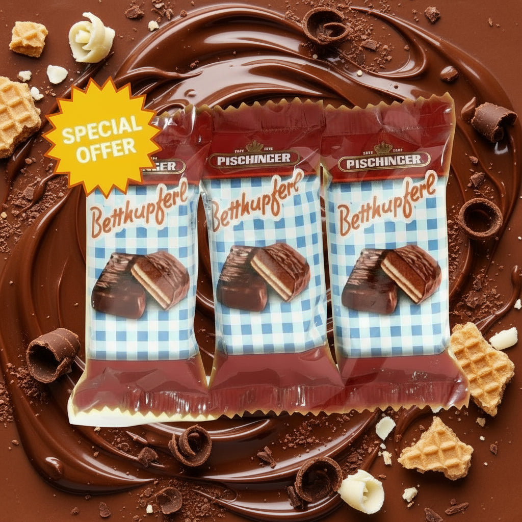 Pischinger Betthupferl - Dark Chocolate Filled with Hazelnut Brittle and Wafer with Hazelnut Cream