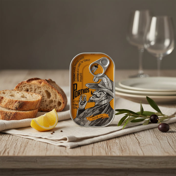 Porthos Sardines in Hot Tomato Sauce
