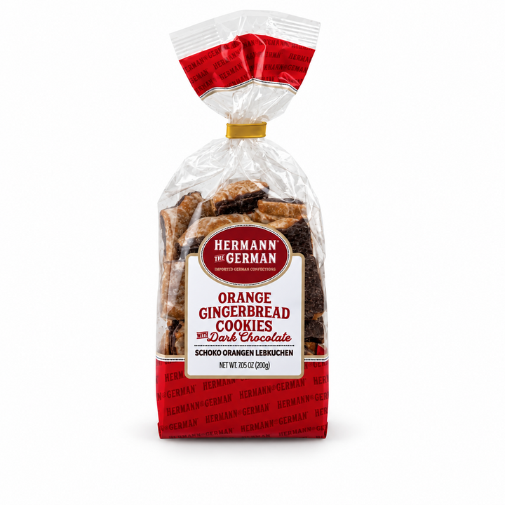 Hermann the German - Orange Gingerbread Cookies package on a white background