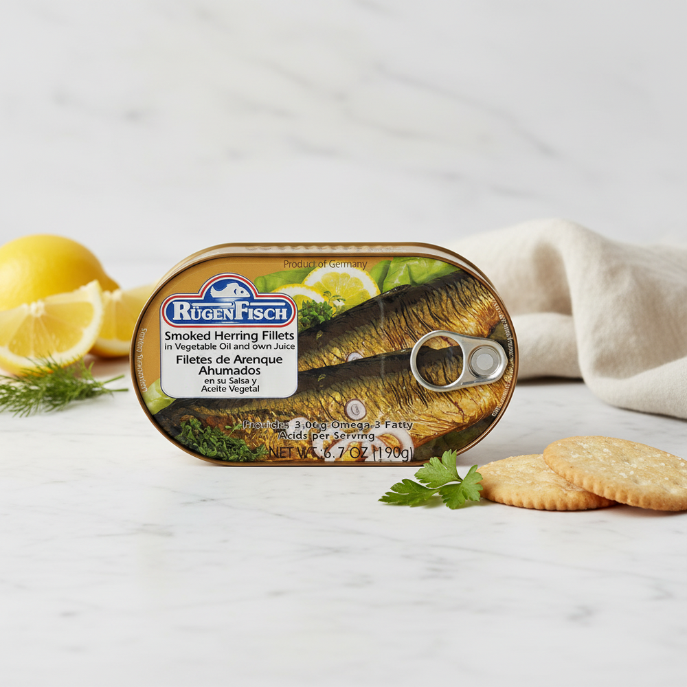 RugenFisch Smoked Herring In Oil by Rügen Fisch