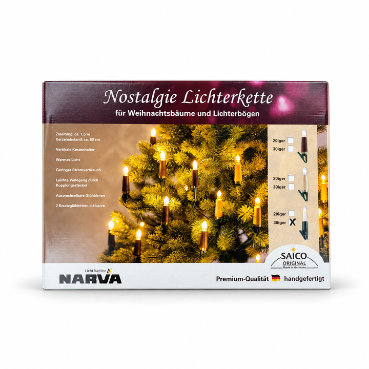 Saico Narva Nostalgie fairy lights 30-light box