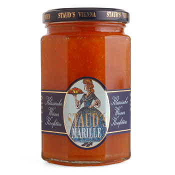 Staud's Apricot Preserves, 330 g jar, front view