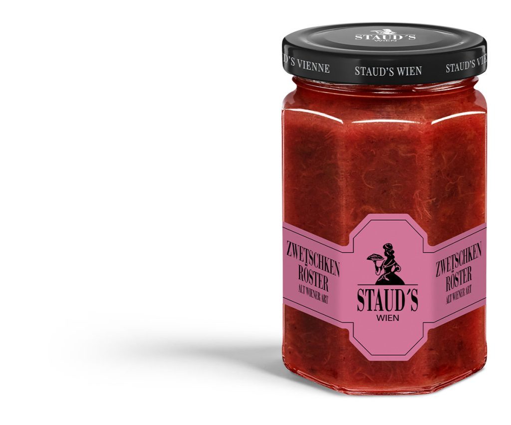 Staud's Zwetschken Röster plum compote, 314 ml jar