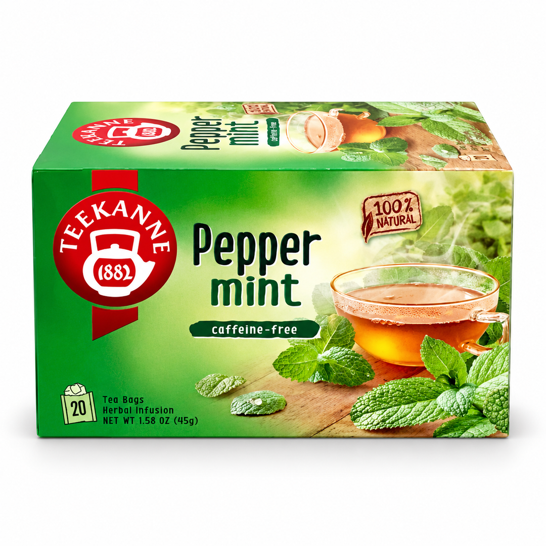 Teekanne Peppermint Caffeine - Free Tea centered on a pure white background