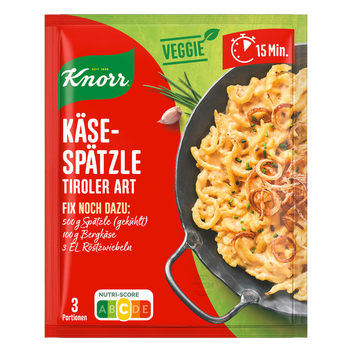 Knorr Käse Spätzle Tiroler Art