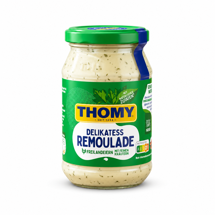 Thomy Delikatess Remoulade 250 ml jar, front view