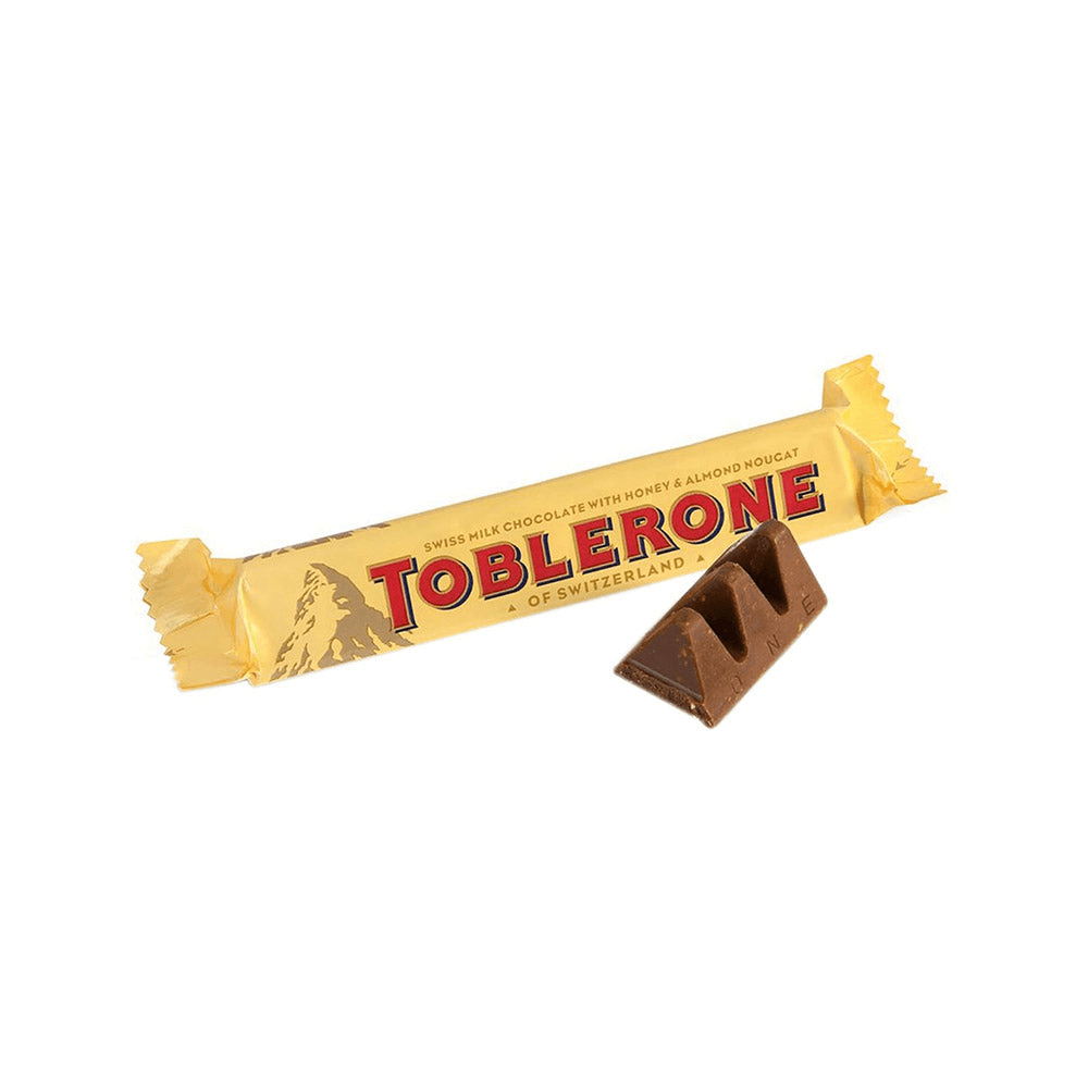Toblerone milk chocolate bar 35g package