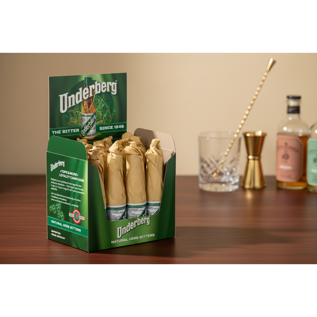 underberg　ノベルティグッズ4点セット Underberg Herbal Bitters, 12 Bottle Pack, 3 Bottle Pack, Single