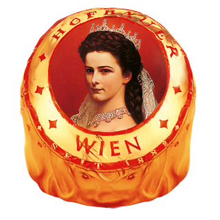 Individually wrapped Hofbauer Sisi praline with Empress Elisabeth portrait