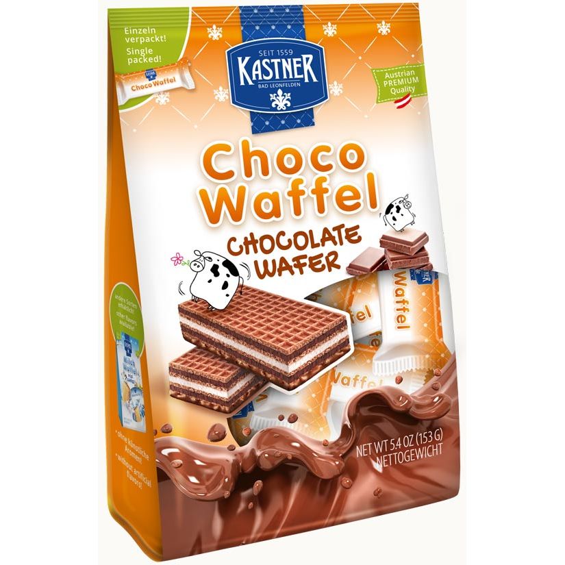 Kastner Choco Wafel chocolate wafers, 153 g orange package